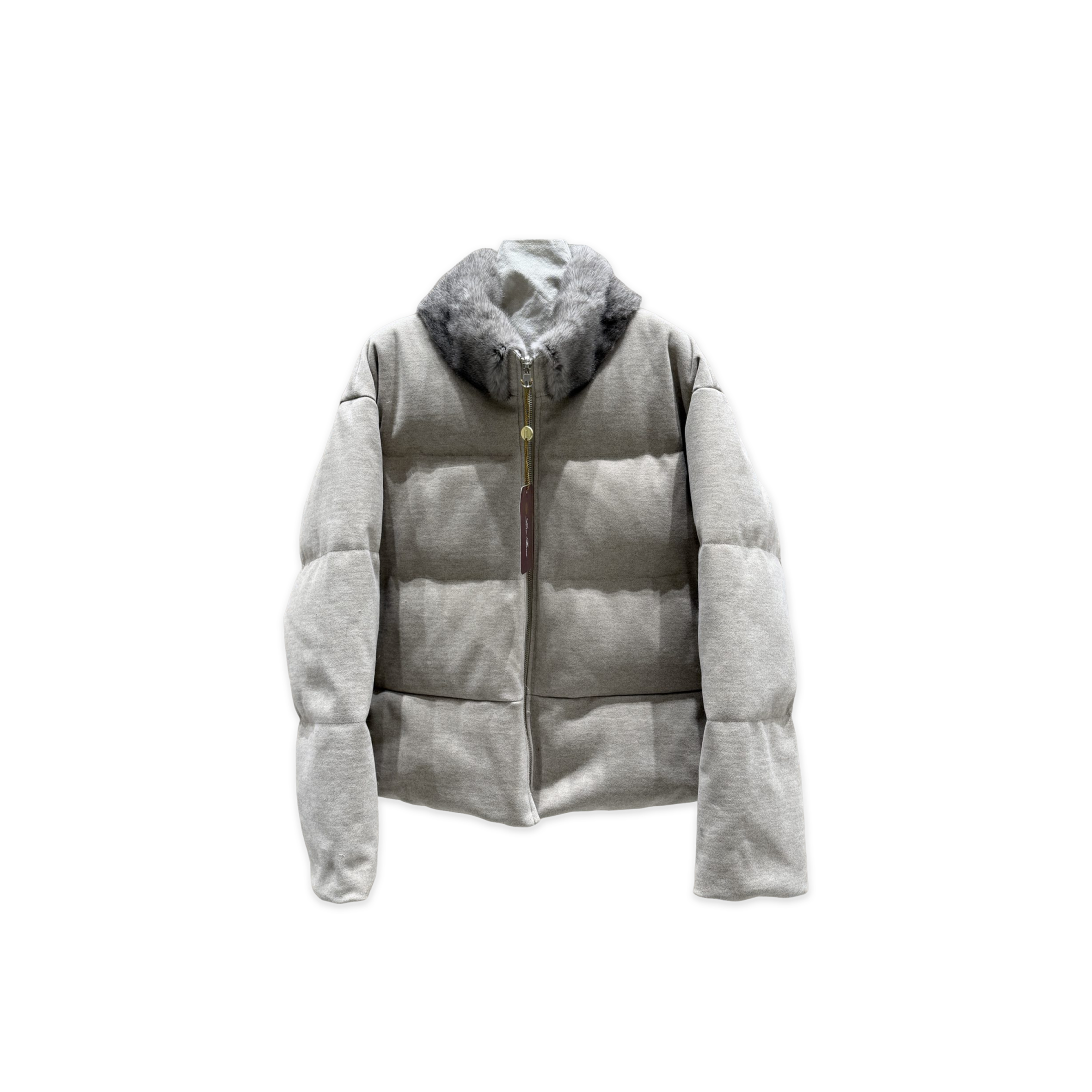 LORO PIANA MINK-COLLAR DOWN JACKET